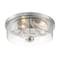 Nuvo Fixture, Flush, 3-Light, Incandescent, 60W, 120V, A19, Medium Base, Glass Finish: Clear 60/7169 - alternate 4